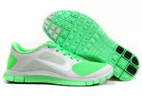 zapatos nike free 4.0 v3 hombre mujer strong elasticity 2013 france tendance green white